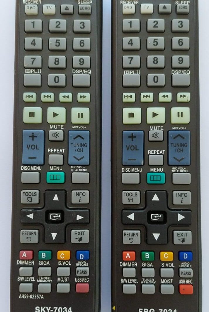 Cod.8477 Controle Remoto DVD Samsung Home theater  Blu-ray AH5902357A FBG-7034  .