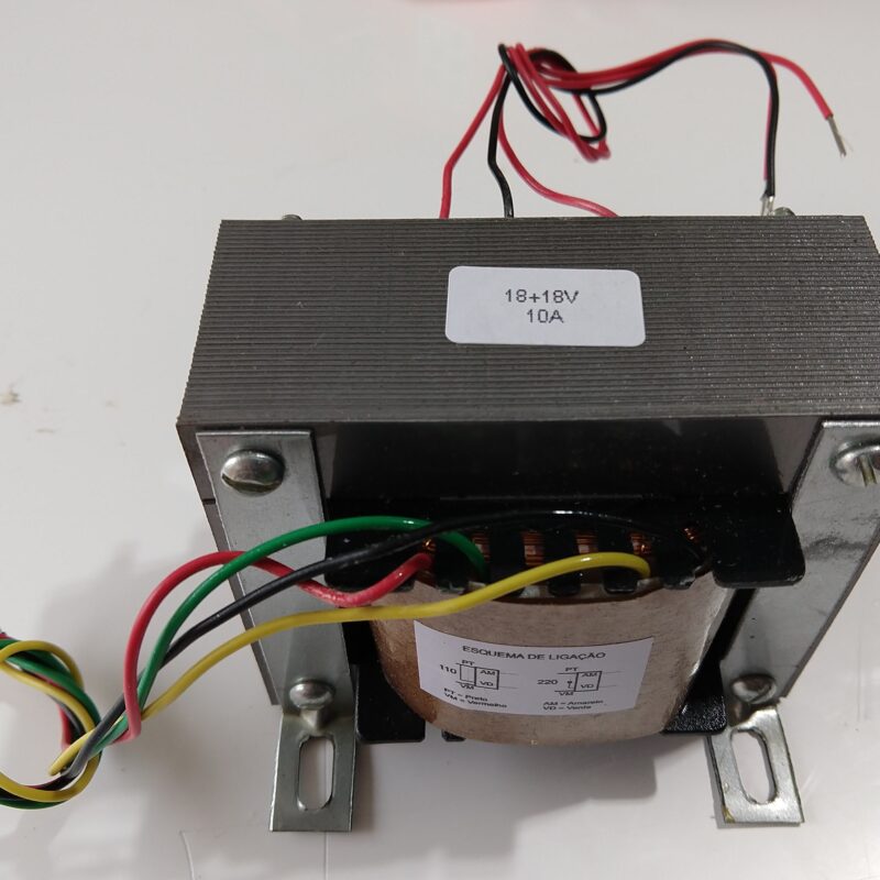 cod.2735 Transformador 18+18v 10 amp 110  220V AC- Marca MS.