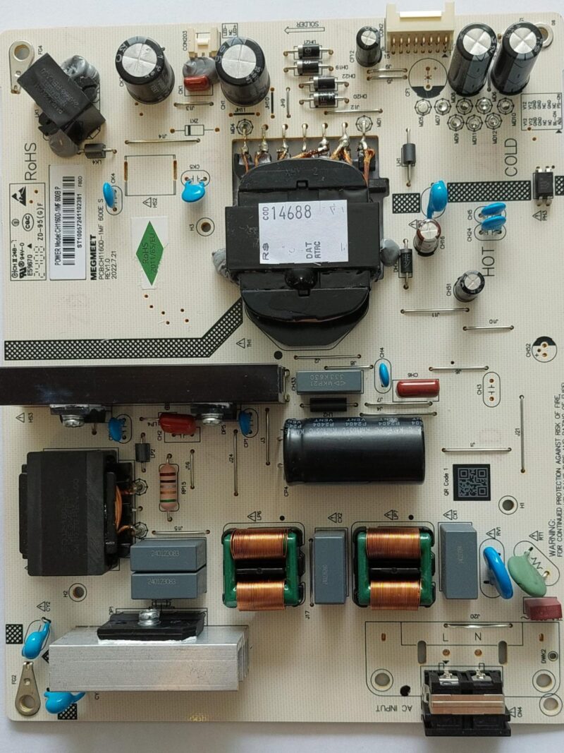 Placa Fontel TV PHILCO PTV58G7UR2CSBL Cod.PCB.CH1160D-1MF-600E S REV.1.0 Cod - 14688